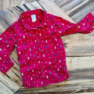 H&M, Festive Boys Button Up, Size: 18 months